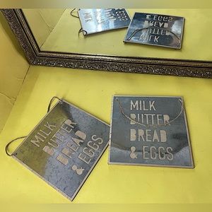 “NEW” MILK, BUTTER, BREAD & EGGS KITCHEN SIGN